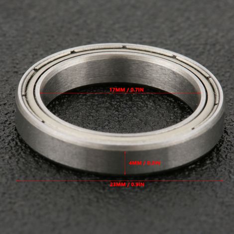 "10 roulements à billes miniatures à gorge profonde 6703ZZ à joint mince 17234 mm" (1/5)