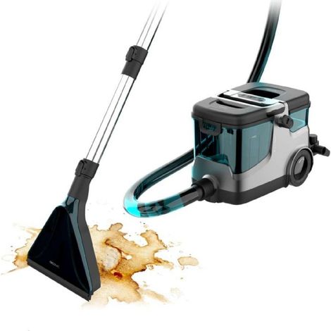 Cecotec Aspirateur Nettoyeur de Tissus Traîneau Conga CarpetClean 30000 Steam. Puissance 2200 W, Aspiration 18 kPa
