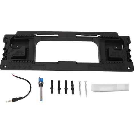 Gabarit de défonceuse pour charnière réglable polyvalent kit d'installation de porte pour charnières à coin rond et carré (1/5)