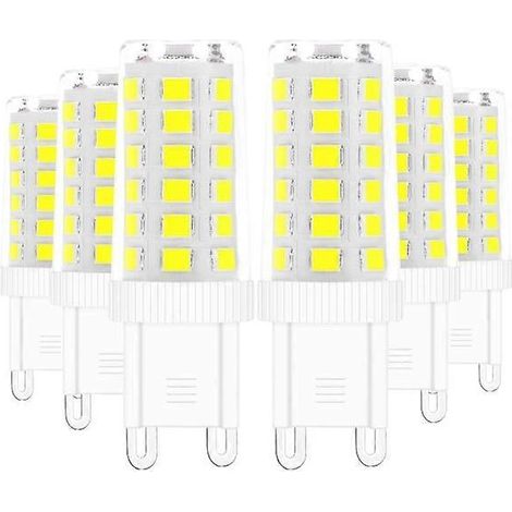 Filiyano-Lot de 6 ampoules LED G9 5W, équivalent à une ampoule halogène 40W, blanc 6000K (1/3)
