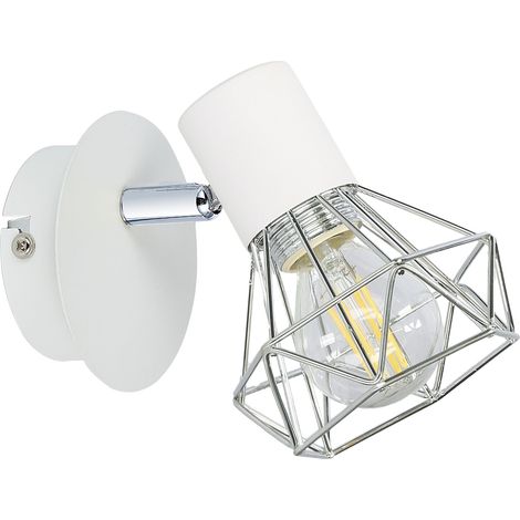 Applique murale Candellux Verve blanche métal E14 1x40W (1/4)