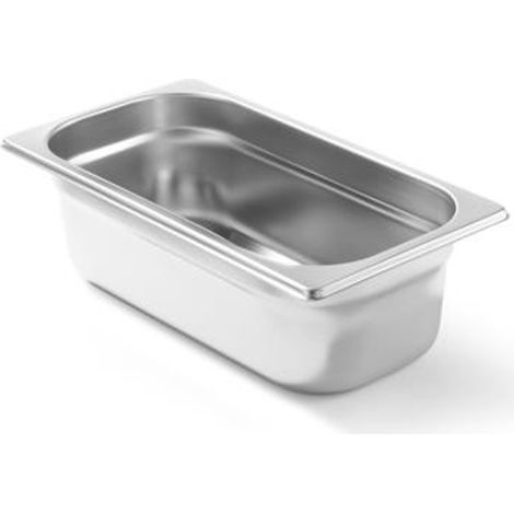Contenedor GN 1/3, acero inoxidable, Profi Line, altura 100 mm - Hendi 801529
