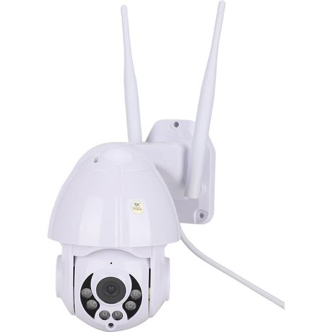Caméra de surveillance extérieure WiFi 1080P IP avec vision nocturne, zoom 4x, dôme étanche, 110-240V (1/5)