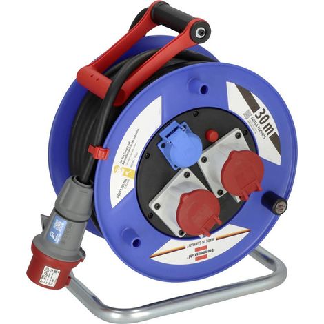 Brennenstuhl 1238010 Avvolgicavo 30 m Nero Spina CEE 16 A 5 poli (1/5)