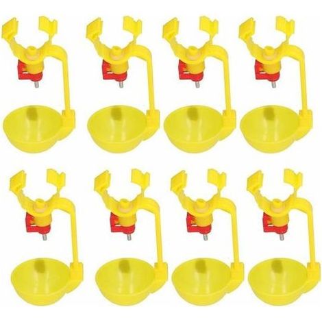 10pcs Machine à Boire pour volaille, Installation Facile pour mangeoire à Poulet pour poulailler (1/5)
