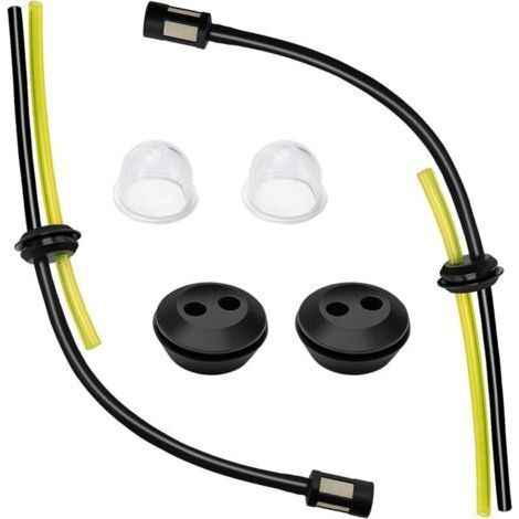 VooGenzek 2 Sets Universal Fuel Filter Kit, Rubber Brush Cutter Fuel Hose, Filter Primer Bulb, Fuel Tank Gasket, for Grass Trimmer, Brush Cutter (1/5)
