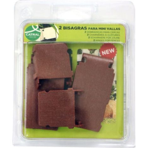 PACK 2 BISAGRAS CLICKFENCE MARRON NORTENE (1/3)