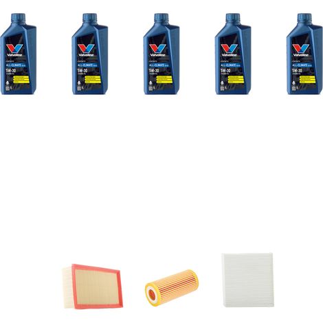 Kit tagliando 3 FILTRI e 5L OLIO compatibile con Audi A4 (B6,B7) 2.0 TFSI 162kw dal 2005 al 2008 (1/5)