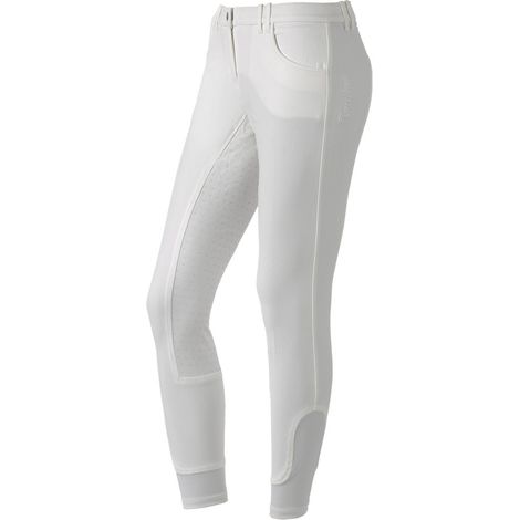Pantaloni per equitazione da donna Kenzia con full grip: 42, Bianco (01) (1/2)