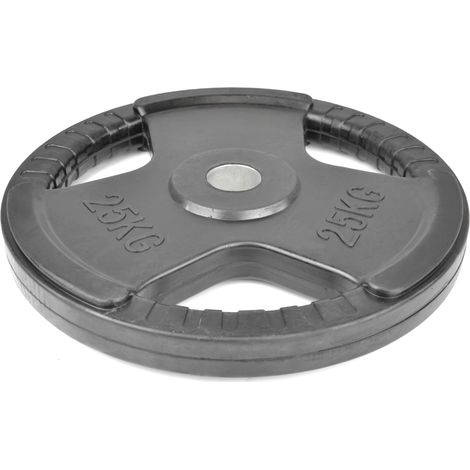 Peso de metal con superficie de goma 25 kg