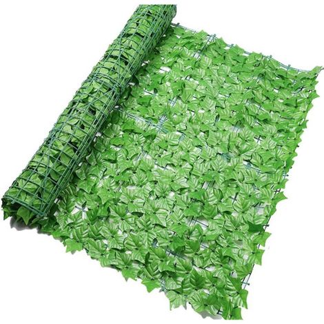 Lierre Artificiel Clôture Haies Artificielles Clôture et Feuilles Artificielles Rouleau Décoration Extérieure Jardin (1/5)