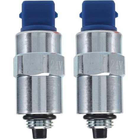 2 elettrovalvole di arresto pompa carburante da 24 V per motore a iniezione 7185-900H 71630099 26420470