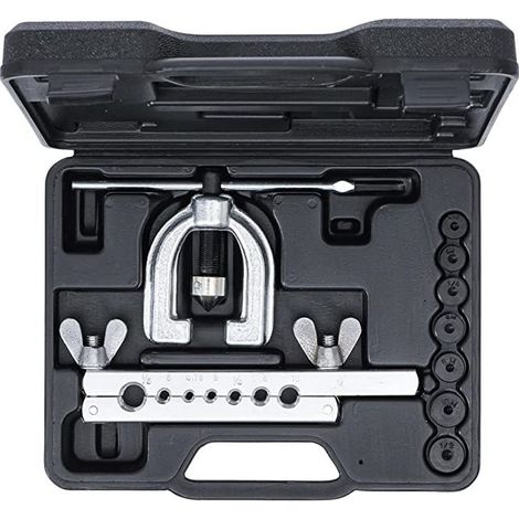 Bgs Technic – Coffret d'évasement pour tuyaux de frein – 7 matrices pour cuivre et alu de 4.75 à 10 mm – Collets F DIN/ISO, F SAE, E SAE, D (1/2)