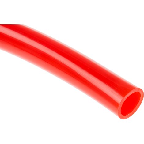 Tuyau à air RS PRO, 10mm x 7.5mm x 30m Rouge en Polyuréthane ( Prix pour 1 )