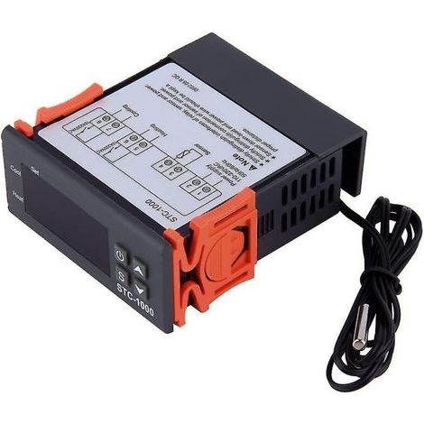 Thermostat contrôleur de température 220V – Affichage LED – Plage de mesure large – Compatible chaudières et réfrigérateurs - STC-1000 (1/5)
