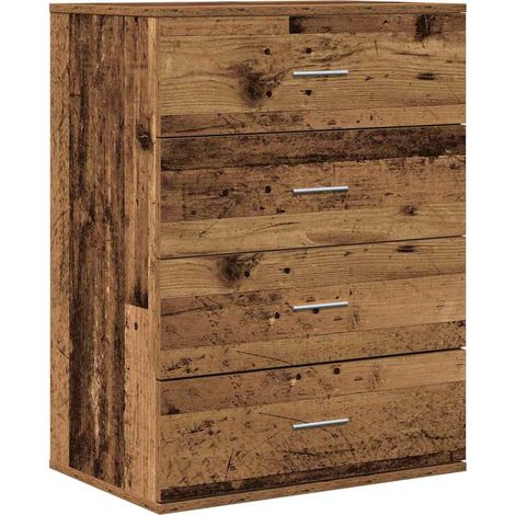 Buffet,Bahut,Meuble de Rangement Bois ancien 60 x 39 x 80 cm Bois d'ingénierie CFW29790 (1/5)