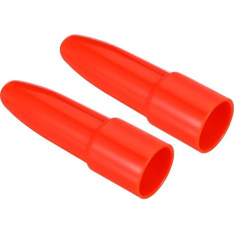 2 Pcs Lampe Poche Signal Baguette Diffuseur Trafic Baguette Rouge Couverture Bouchon pour Adoucir Lumière Électrique Torche LED PC 23 23 virgule 3mm (1/4)