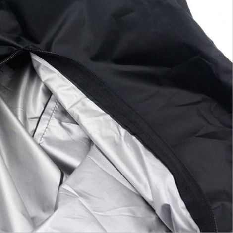 Housse de protection pour barbecue - - L145x61xH117 cm - Tissu Oxford 420D imperméable - Résistante UV - Anti-déchirure (1/4)