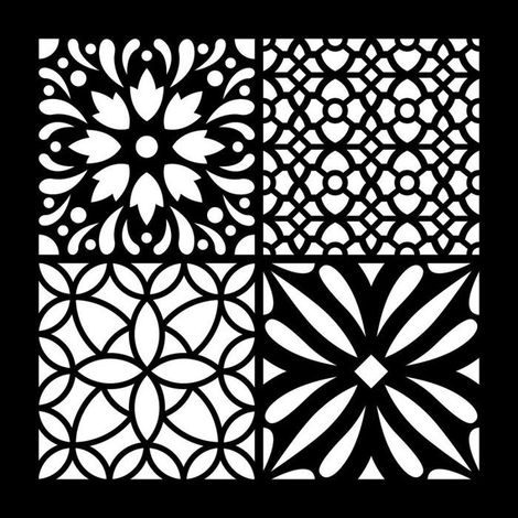 Pochoir 30x30cm Carreau ciment 2