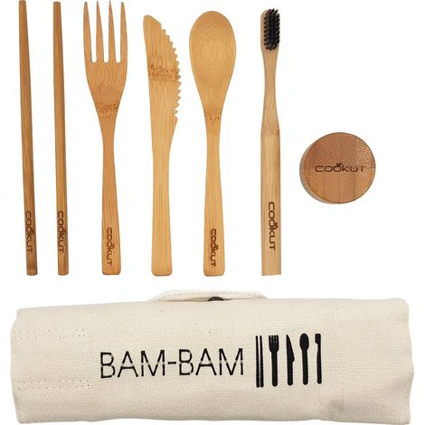 Set couverts repas bambou Bam Bam - Cookut (1/5)