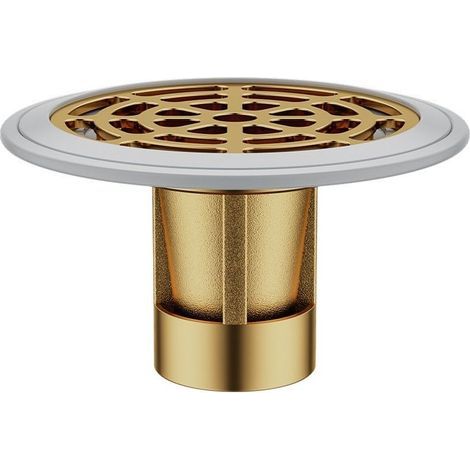 Floor Drain, Thickened Brass Odor Stopper, Odor-Proof Floor Drain with Rubber Ring, Prevents Odors (1/4)