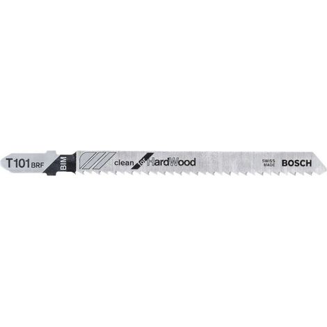 Bosch wood PRO Hardwood clean reverse T101BRF Jigsaw Blade 100mm 25pc 2608634989