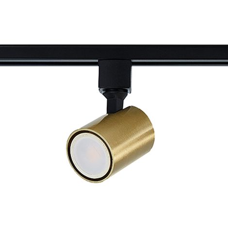 Faretto a binario effetto neve 1 GU10 luce dorata prestige LP-731/1R GD (1/4)