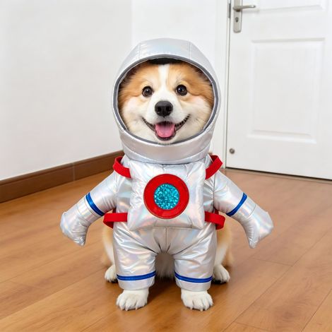 Déguisement d'Halloween pour chiens et chats, idéal pour les promenades, convient aux chiens de petite et grande taille. Taille M. (1/4)