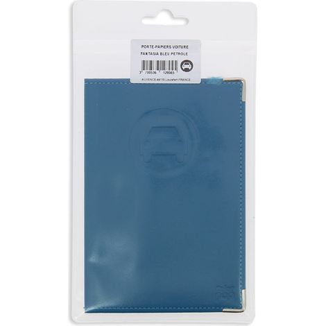 PORTE PAPIER BLEU PETROLE (1/2)
