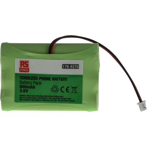 Bloc batterie rechargeable RS PRO 3.6V NiMH 600mAh AAA x 3 ( Prix pour 1 )