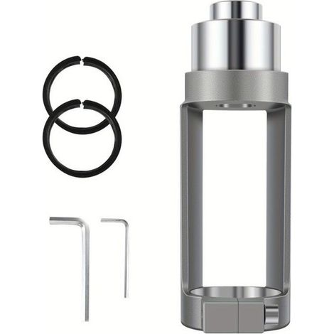 Adaptateur forets trous carrés, mortaisage alliage alu pour perceuse main/colonne, diamètre 38-43 mm (1/4)