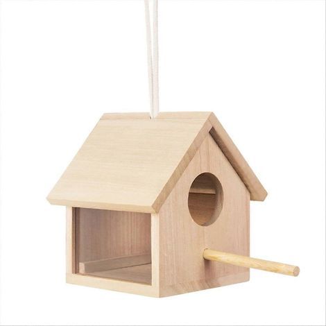 Nichoirs d'extérieur en bois transparent pour l'extérieur