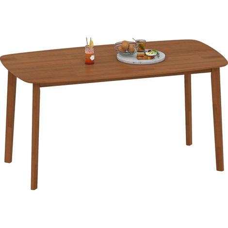 Esstisch, Landhausstil, lackierte Oberfläche, Holz, 150 x 80 cm, Braun