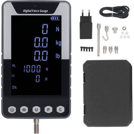 Jauge de Force de traction numérique 1000N 100Kg 220lb N·m Lb, dynamomètre, prise ue (1/5)
