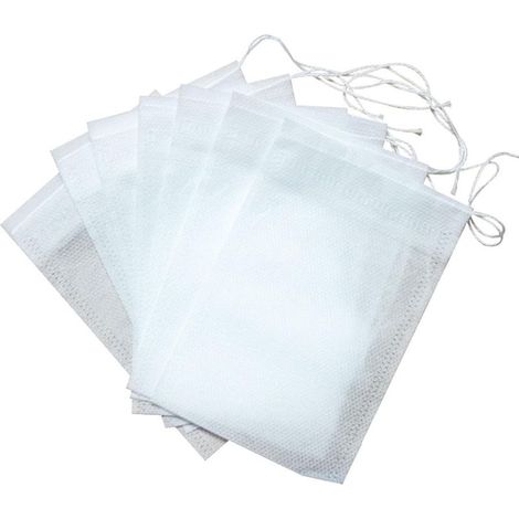 Lot de 100 sachets vides réutilisables avec cordon de serrage pour thé et café en vrac (1/5)