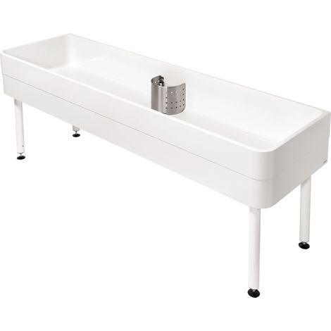 KWC AR Werkraumbecken, SIRIUS, MIRANIT,  2000x800x600 mm, Unterbau