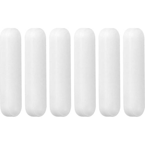 6 Pcs Barres d'Agitation Magnétiques Type-C, Barre de Laboratoire Magnétique PTFE pour Expérience, Médecine, Industrie Chimique (C730mm) (1/5)