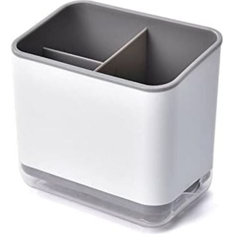 1 Piece (Gray) Utensil Holder, Cutlery Drainer, Multifunctional Cutlery Box with 3 Compartments for Draining Cutlery YMYNY (1/4)