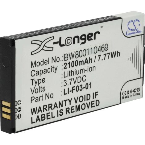 vhbw Batería Li-Ion 2100mAh (3.7V) para Golf GPS Rangefinder Golfbuddy DSC-GB600, GB3-PT4, Platinum 4, PT4 y LI-F03-01.