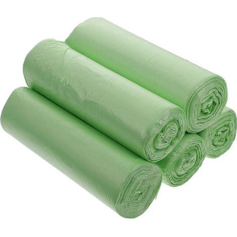 100 sacs poubelle jetables, sacs poubelle classés (vert clair)-60X50CM-Green (1/3)