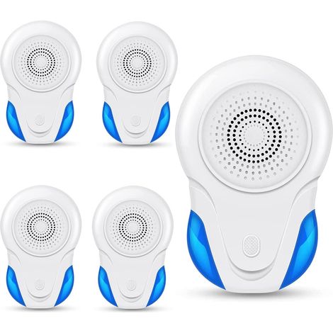 5pcs Répulsif à Ultrason Antiparasitaire, Ultrason Souris Répulsif à Souris, Intérieur Répulsif Anti Moustique Ultrason (1/5)