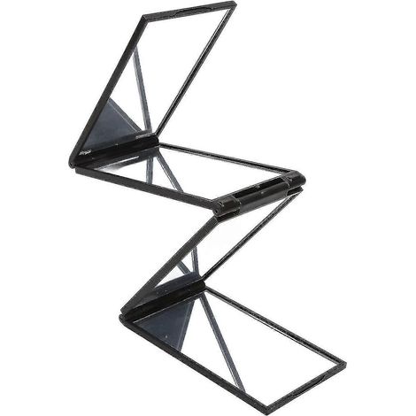 Miroir à 4 volets, miroir de bureau portable à 360 degrés, miroir pliable en trois parties pour la coupe de cheveux à domicile. (1/5)