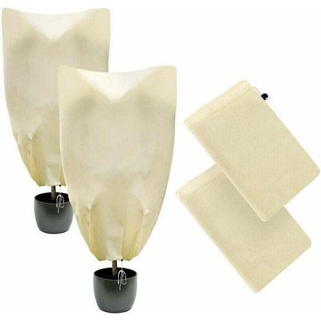 Pflanzenschutzabdeckung, Winterschutz, 2er-Set, 100 x 80 cm und 80 x 60 cm (1/4)