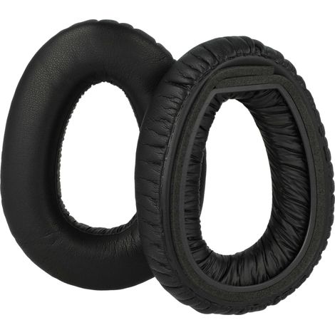 vhbw 2x Ear Pad Cups Cushion Covers compatible with Sennheiser PXC550, MB660 UC, PXC480, PXC 550-II On-Ear Headphones Headset - black (1/4)
