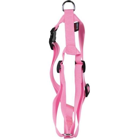 Filiyano-Harnais en nylon ajustable Martin Sellier pour chien, 25-70/90 cm, rose