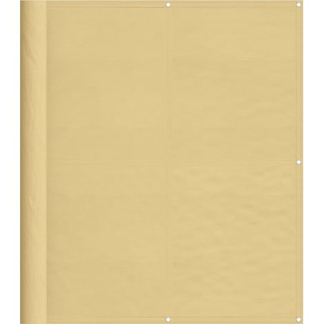 Écran de balcon sable 120x600 cm 100% polyester oxford (1/5)