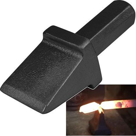 Outil de coupe à chaud à enclume de forge 1,9 cm Tige de 1,9 cm Noir (1/4)