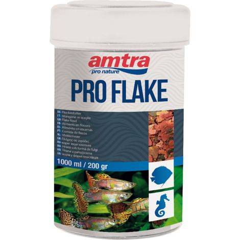 Mangime in scaglie per pesci tropicali d’acquario Pro Flakes 1000 ml (1/2)