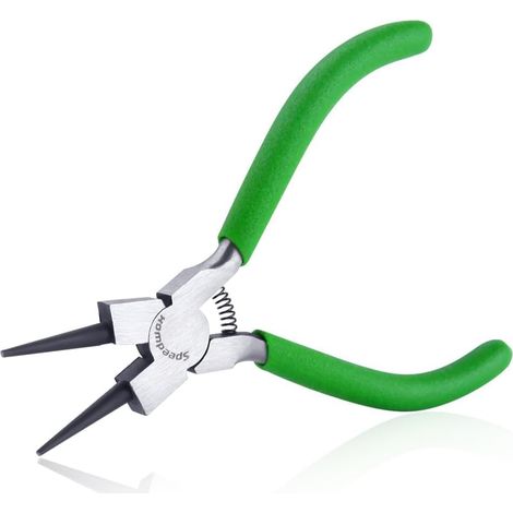 Mini pince à becs ronds pour la fabrication de bijoux 4.5" Extra mince mâchoire tronconique Pince à boucler petit fil Micro Fine Pinces Outils à main de précision Perlage professionnel (1/5)