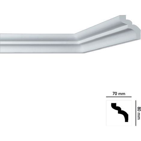 CORNICE DECORATIVA PER SOFFITTO mod. I785 - mm. 70x80- 50 pezzi  - BOVELACCI